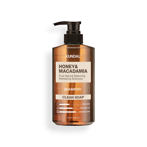 Kundal Honey & Macadamia Nature Shampoo 500ml (Clean Soap)