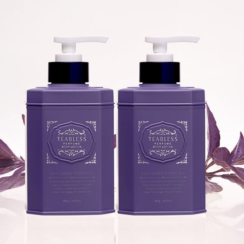 Teabless Sage Amber Purple Tea Perfume Body Lotion 480g Double Pack