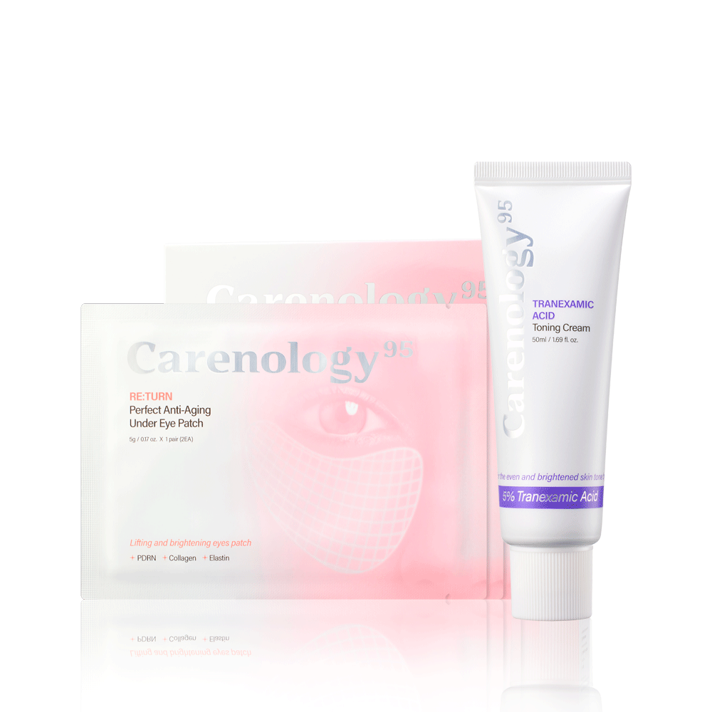 Carenology Tone & Blemish Toning Boosting 2-Piece Set (Toning Cream + Eye Patches)