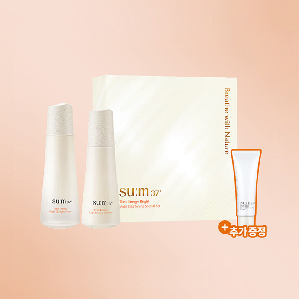 SU:M37 Time Energy Bright Duo Set (Toner 120ml + Emulsion 100ml)