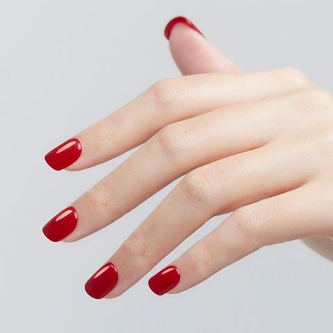 Dashing Diva Magic Press Red Pop (Short Square) Nail Tips