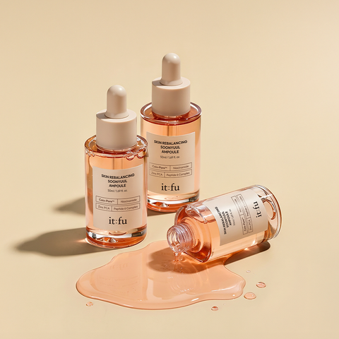 Itfu Soonyul Ampoule (Yulmu Peptide) Pore Tightening & Lifting with Tannin & Sea Grape 50ml x 3