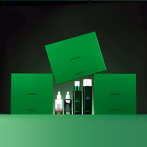 Evercell Anti-Aging Special 4-Piece Set (Essence Emulsion Ampoule Sun Ampoule)
