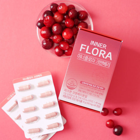 New Origin Innerflora Set Vaginal Probiotics 30-Day + Cranberry (Urinary Health) 30-Day + Borage Oil (GLA) 30-Day