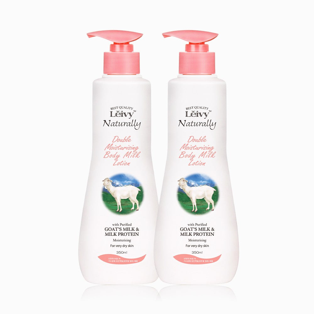 Leivy Goat Milk Body Lotion 350ml (2 Pack)