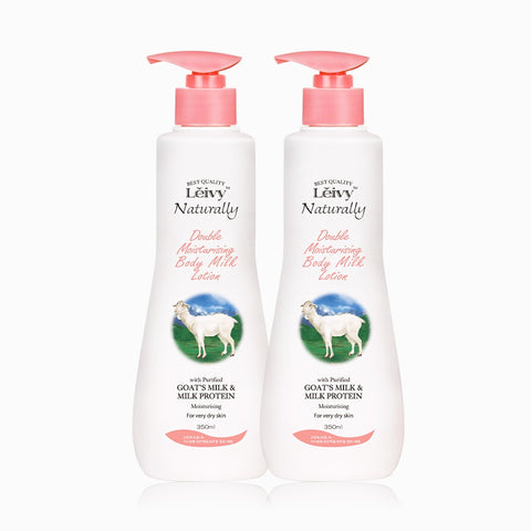 Leivy Goat Milk Body Lotion 350ml (2 Pack)