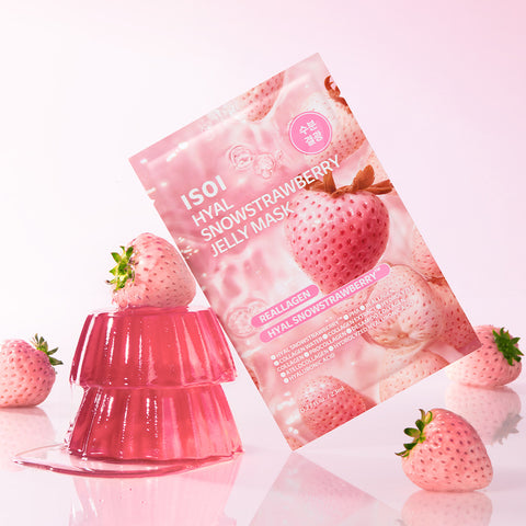 ISOI Hyaluronic Snowflake Strawberry Jelly Mask 10P (2 pack)