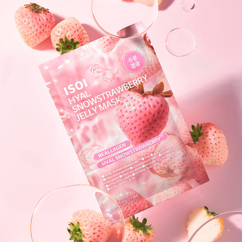 ISOI Hyaluronic Snowflake Strawberry Jelly Mask 10P (2 pack)