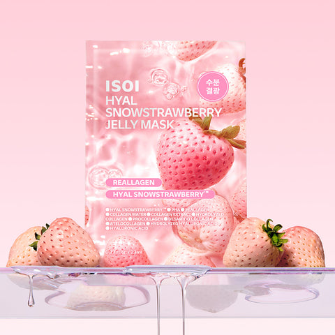 ISOI Hyaluronic Snowflake Strawberry Jelly Mask 10P (2 pack)