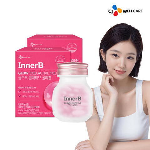 CJ Wellcare InnerB Collective Collagen 930mg x 84 Tablets (2 Pack) - 285 Dalton Elastin & Vitamin C