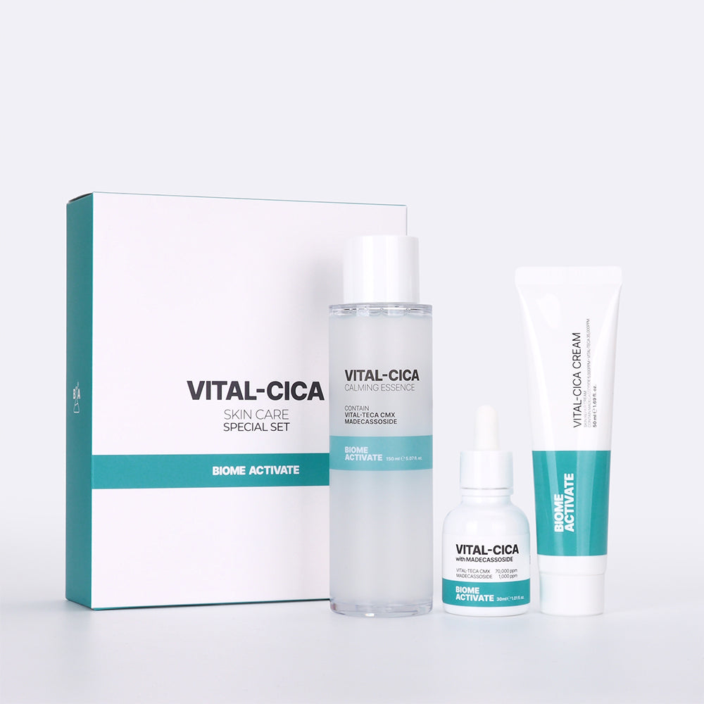 Biome Activate Vital Cica 3-Piece Set (Madecassoside TECA)