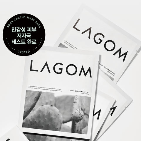 Lagom Aqua Cactus Mask Pack (5 Sheets)