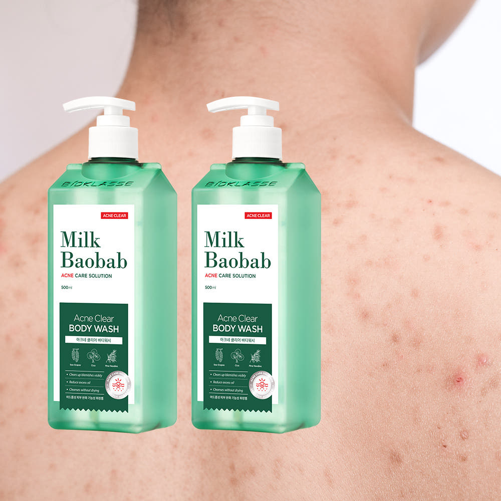 Milk Baobab Acne Clear Body Wash 500ml (1+1)