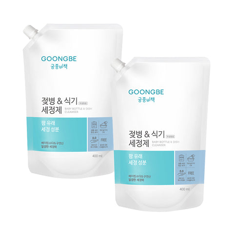 Goongbe Baby Bottle & Tableware Cleanser Refill 400ml (2 Pack)