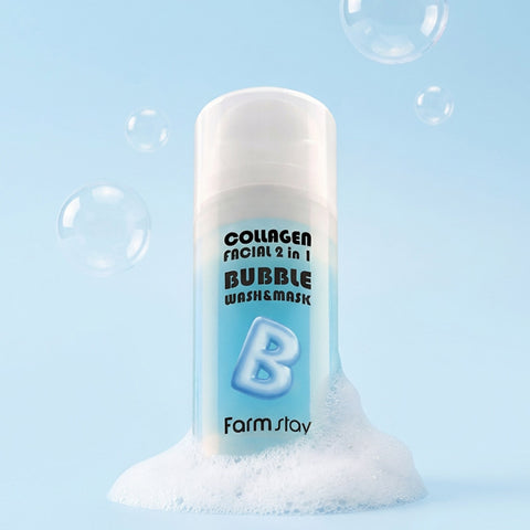 Farmstay Collagen Facial Two-in-One Bubble Wash & Mask 100ml