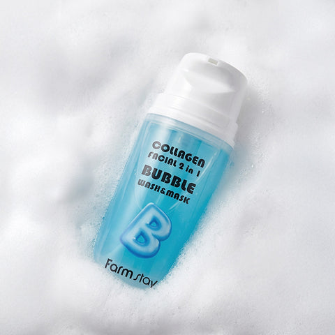 Farmstay Collagen Facial Two-in-One Bubble Wash & Mask 100ml