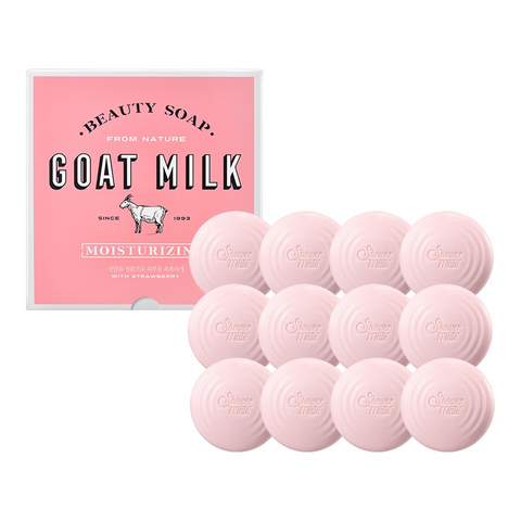 Shower Mate Goat Milk Soap 90 g (12 pcs) + Donkey Milk Soap 100 g