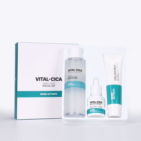 Biome Activate Vital Cica 3-Piece Set (Madecassoside TECA)
