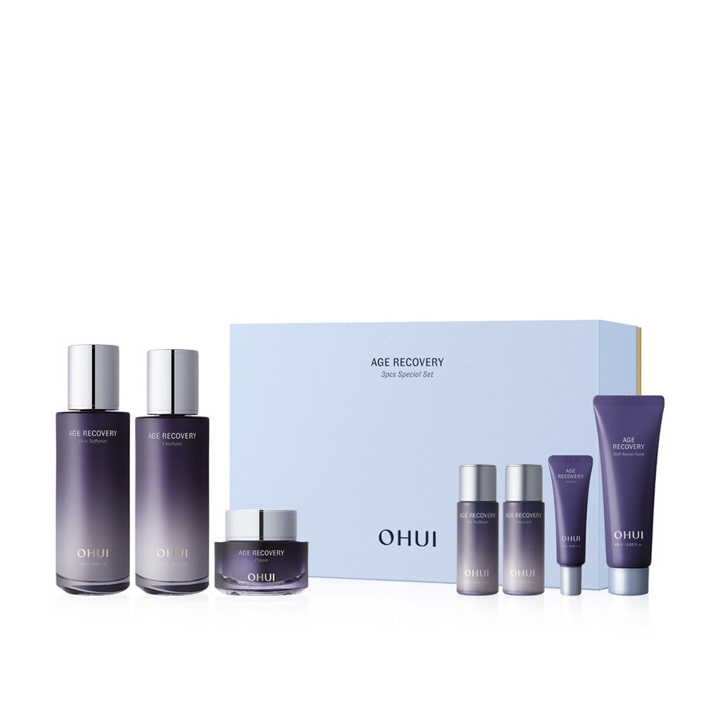 OHUI Age Recovery 3-Piece Special Set (Skin 150ml + Emulsion 140ml + Cream 25ml)