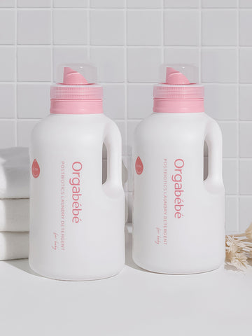 Orgabebe Baby Laundry Detergent Signature Scent Postbiotics Newborn 1000ml (2 Pack)