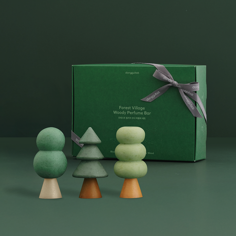 Donggubat Forest Village Woody Perfume Bar 3-Piece Gift Set