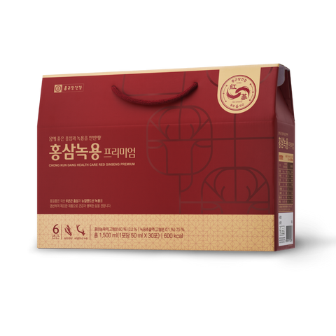 Chongkundang Health 6-Year Red Ginseng & Deer Antler Premium 30 Packets (1 Set)