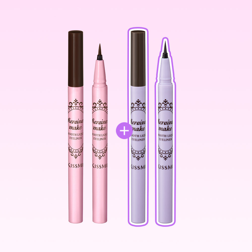 Kiss Me Heroine Make Smooth Liquid Eyeliner N 0.4ml (2 Pack)