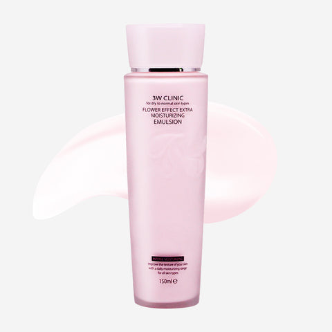3W Clinic Flower Effect Extra Moisturizing Emulsion 150ml