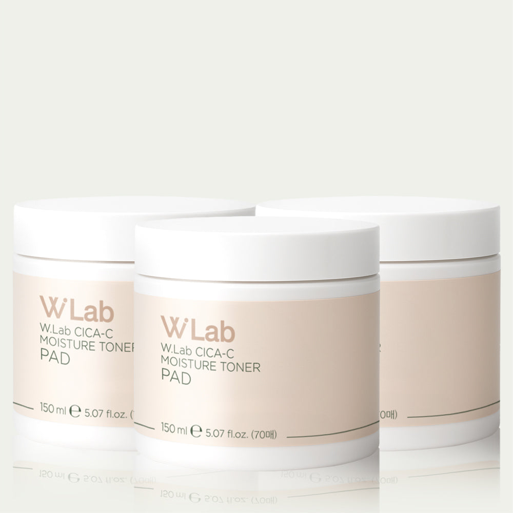 W.Lab Cica C Moisture Toner Pad 70 Sheets (3 Pack)