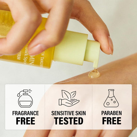 Soonsu Beauty Green Tangerine Vita C Dark Spot Care Serum texture close-up