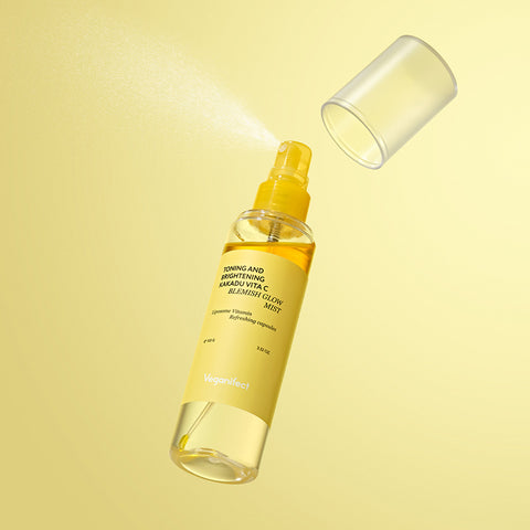 Veganifect Vita C Brightening Mist 100ml + Ampoule 15g Set (Cheongbori Mask 1pc, Muhwabam Mask 1pc, Solid Perfume 713, Toner Pads 2pc)