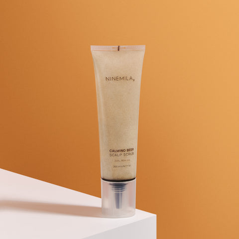 Ninemila Calming Beer Dual Scalp Scrub Scaler Grapefruit Scent 200ml x2