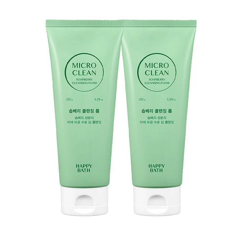 Happy Bath Micro Clean Cleansing Foam 150g (2-Pack)