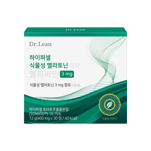 Dr. Lean Song Joong?ki Hypercell MelaVine Somato Plant-Based Melatonin 3 mg 30 Tablets x 7 (7-Month Supply)