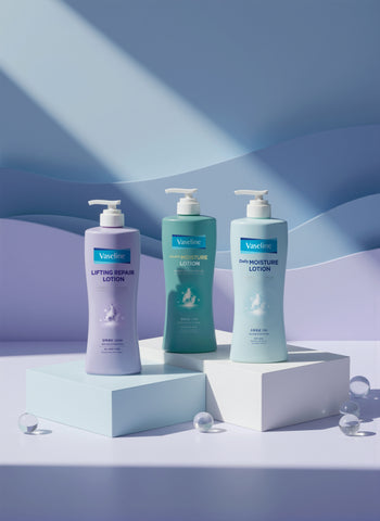 Vaseline Double Moisture Lotion 450ml + Body Wash 800ml (2 pcs)