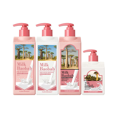 Milk Baobab Perfume Shampoo + Treatment + Bodywash 500ml - White Musk Set