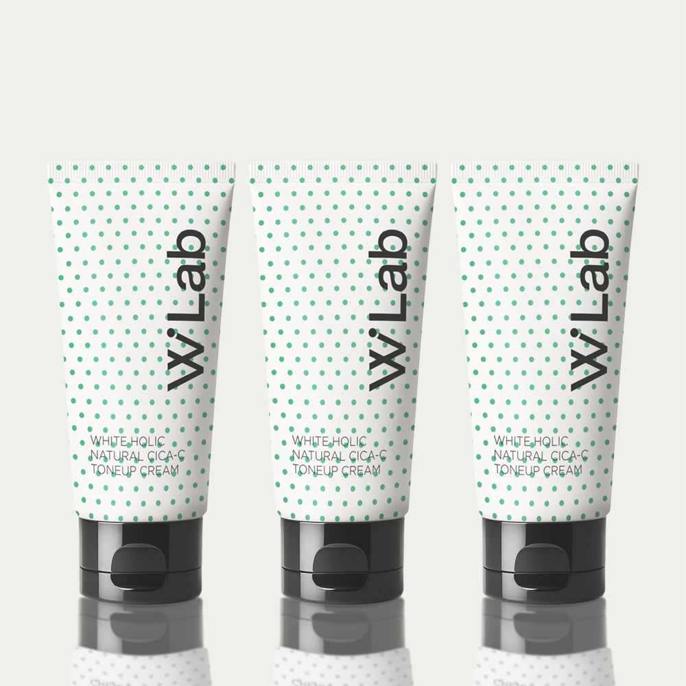 W.Lab Whiteholic Natural Cica C Tone-Up Cream 50ml (3 Pack)