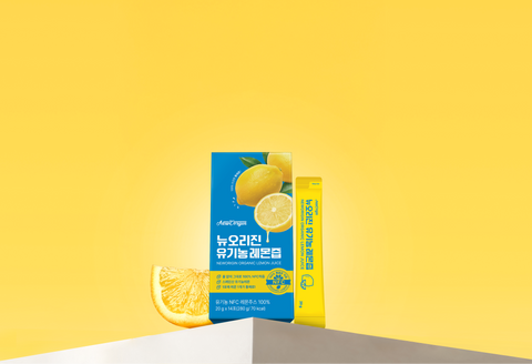 New Origin Organic Lemon Juice NFC 100% Cold-Pressed Pouches 14 Packs x 8 Boxes (4+4 Set)