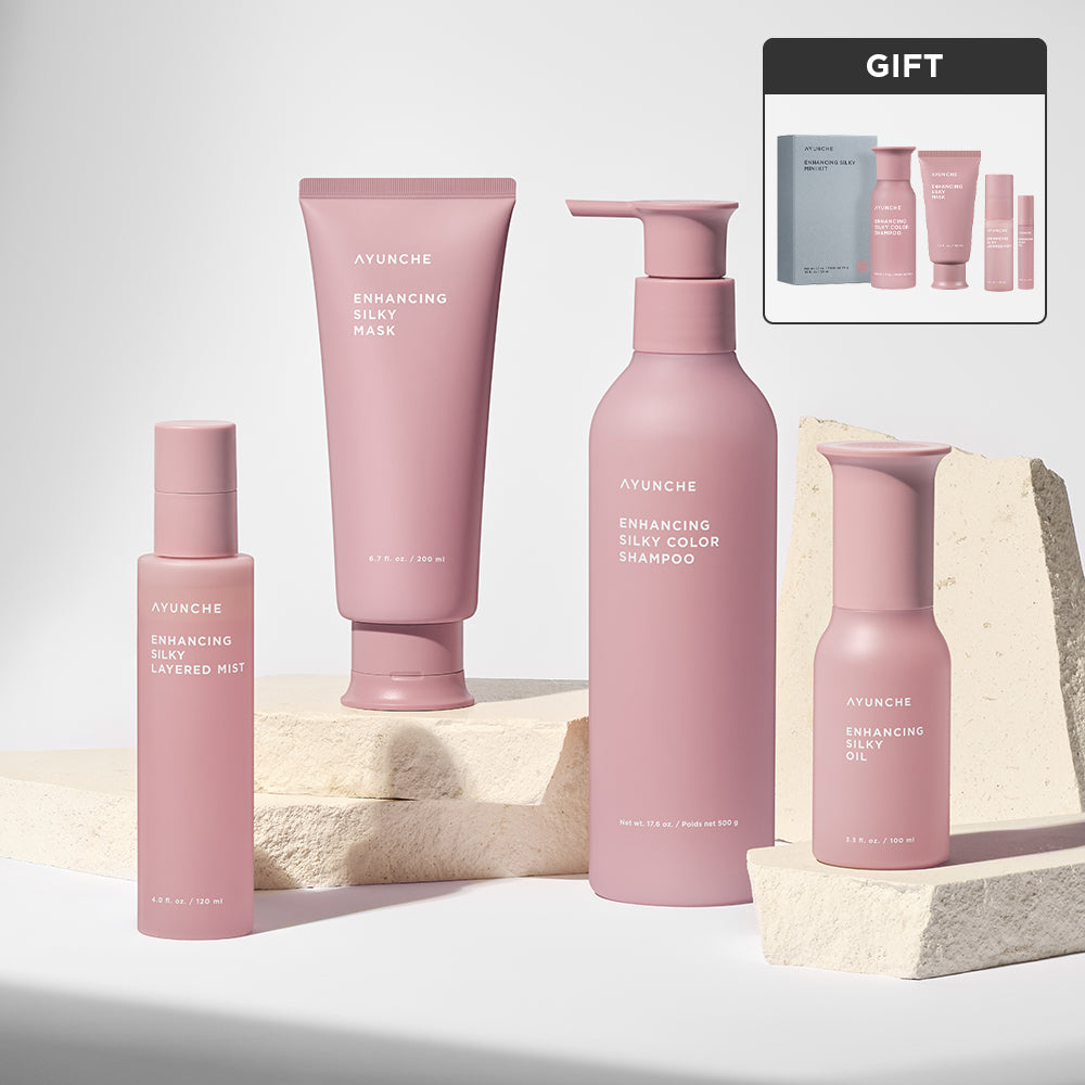 Ayunche Enhancing Silky Shampoo & Mask & Oil & Mist Set (4-piece)
