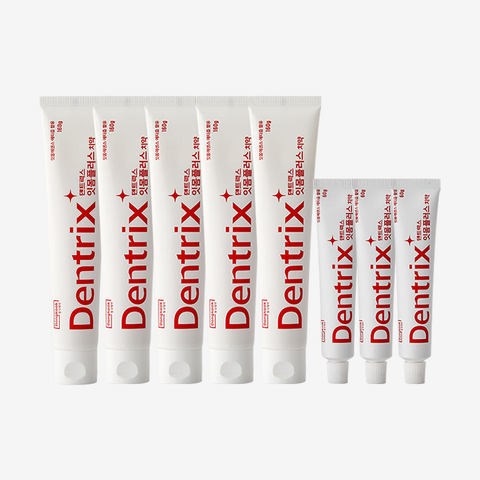 DongKook Dentrix Gum Plus Toothpaste 160g x5 + 60g x3 Set