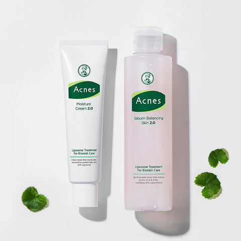 Acnes Moisture Cream 2.0 60ml + Sebum Balancing Skin 2.0 200ml
