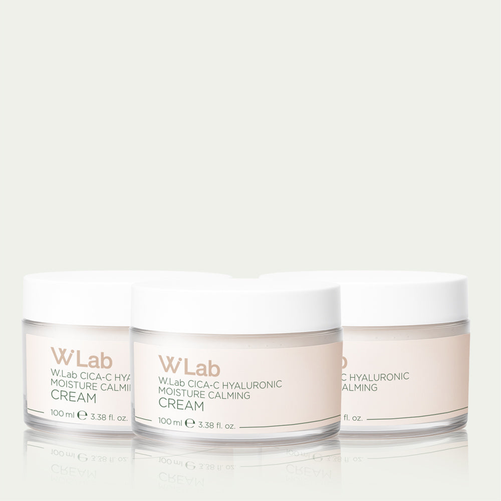 W.Lab Cica C Hyaluronic Moisture Calming Cream 100ml (3 Pack)