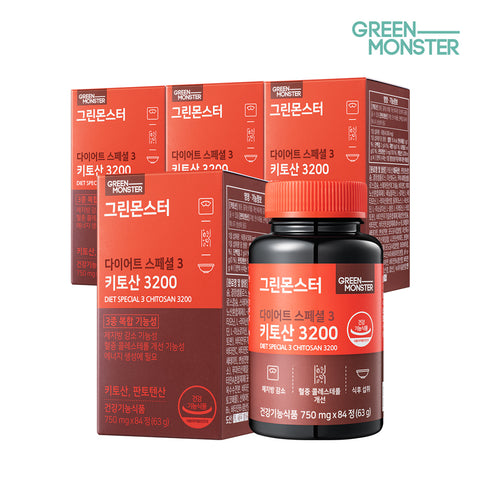 Green Monster Diet Special 3 Chitosan 3200 750mg 84 Tablets x 4
