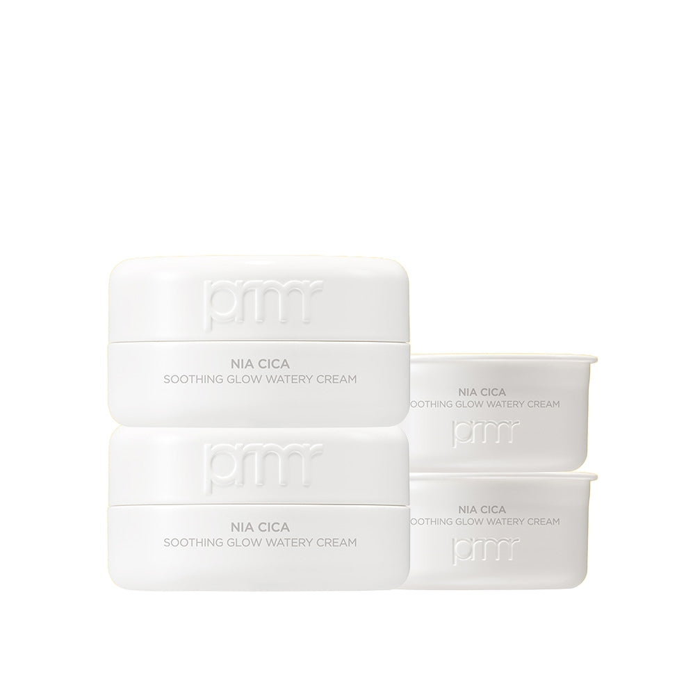 Primera Nia Cica Soothing Glow Watery Cream 120ml Set (30ml + Refill 30ml) Double Pack