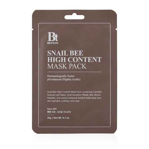 Benton Snail Bee High Content Mask Pack 10P