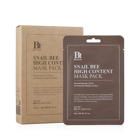 Benton Snail Bee High Content Mask Pack 10P