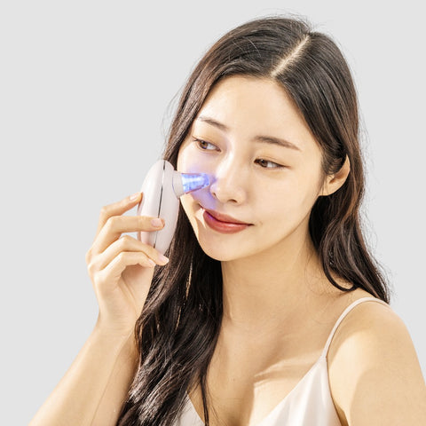 Pearlcare Sebum Suction Blackhead Remover (White) 4 Interchangeable Heads USB-C