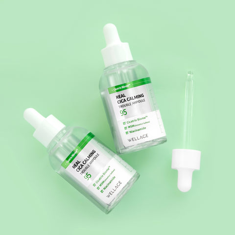 Wellage Real Cica Calming 95 Trouble Ampoule 50ml + 50ml Set