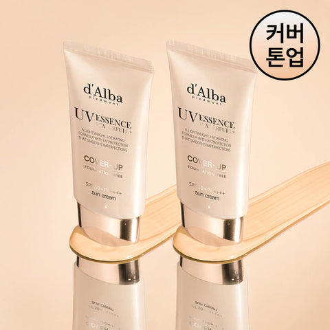 d'Alba Waterfull Cover Up Sun Cream Beige 50ml Double Pack