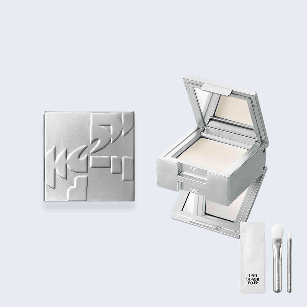 Two Slash Four Strobing Face Cube White (Mini Touch-Up Brush 2pc Set)